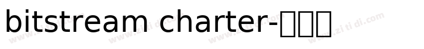 bitstream charter字体转换